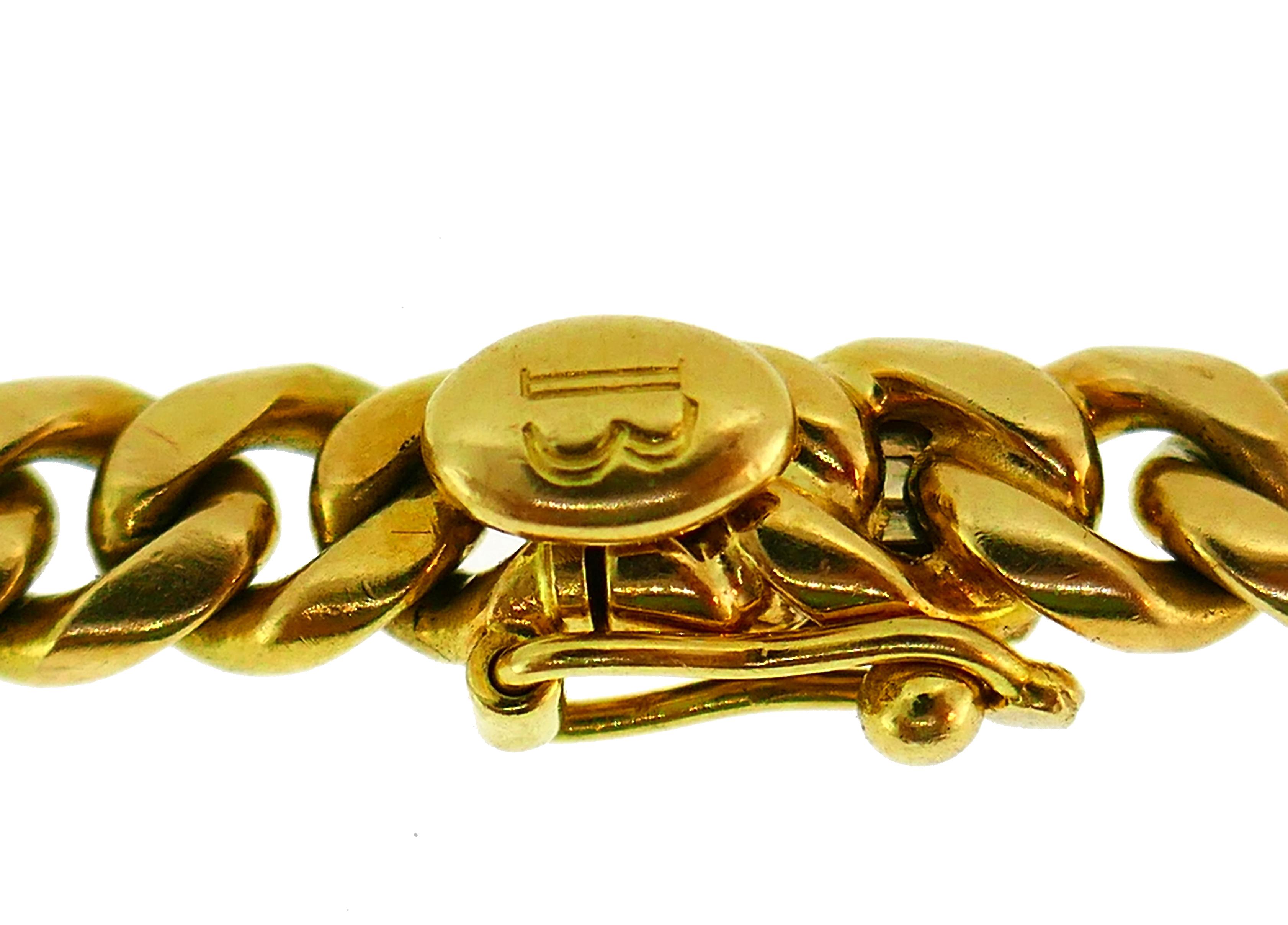 Bvlgari Gemstones Yellow Gold Chain Necklace Bulgari, 1970s 2