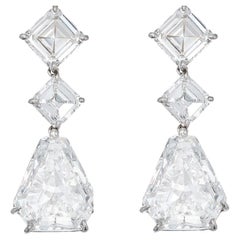 BVLGARI GIA Certified 13.90 Carat Diamond Earrings