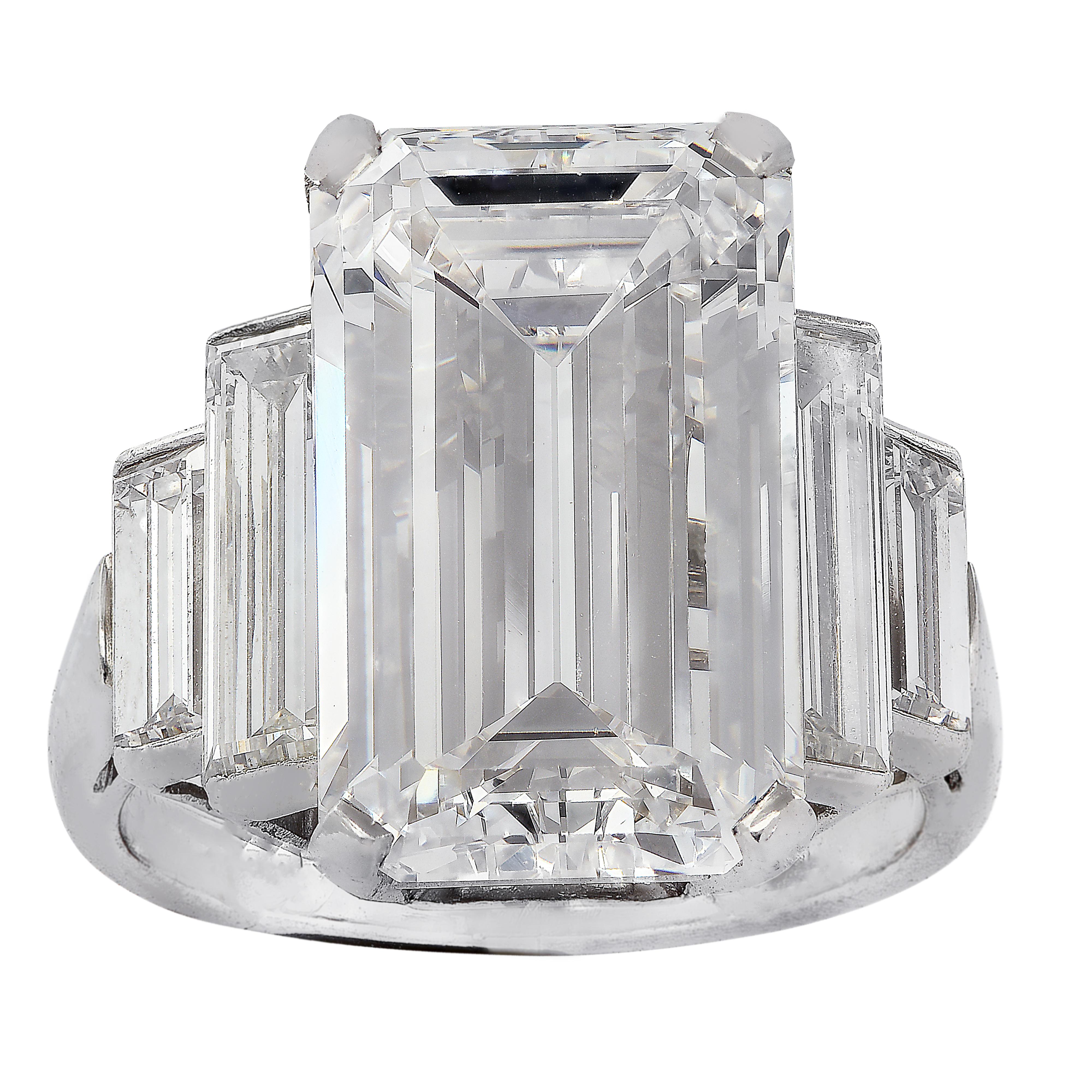 Bulgari GIA Certified 9.46 Carat Emerald Cut Diamond Engagement 