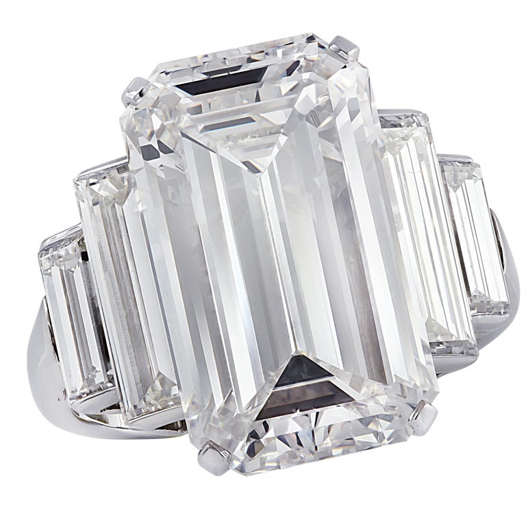 Bulgari GIA Certified 9.46 Carat Emerald Cut Diamond Engagement Ring at  1stDibs | bvlgari engagement ring, womens engagement rings, diamond  engagement rings
