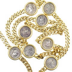 Bvlgari Gold and Coin Long-Chain 'Monete' Necklace