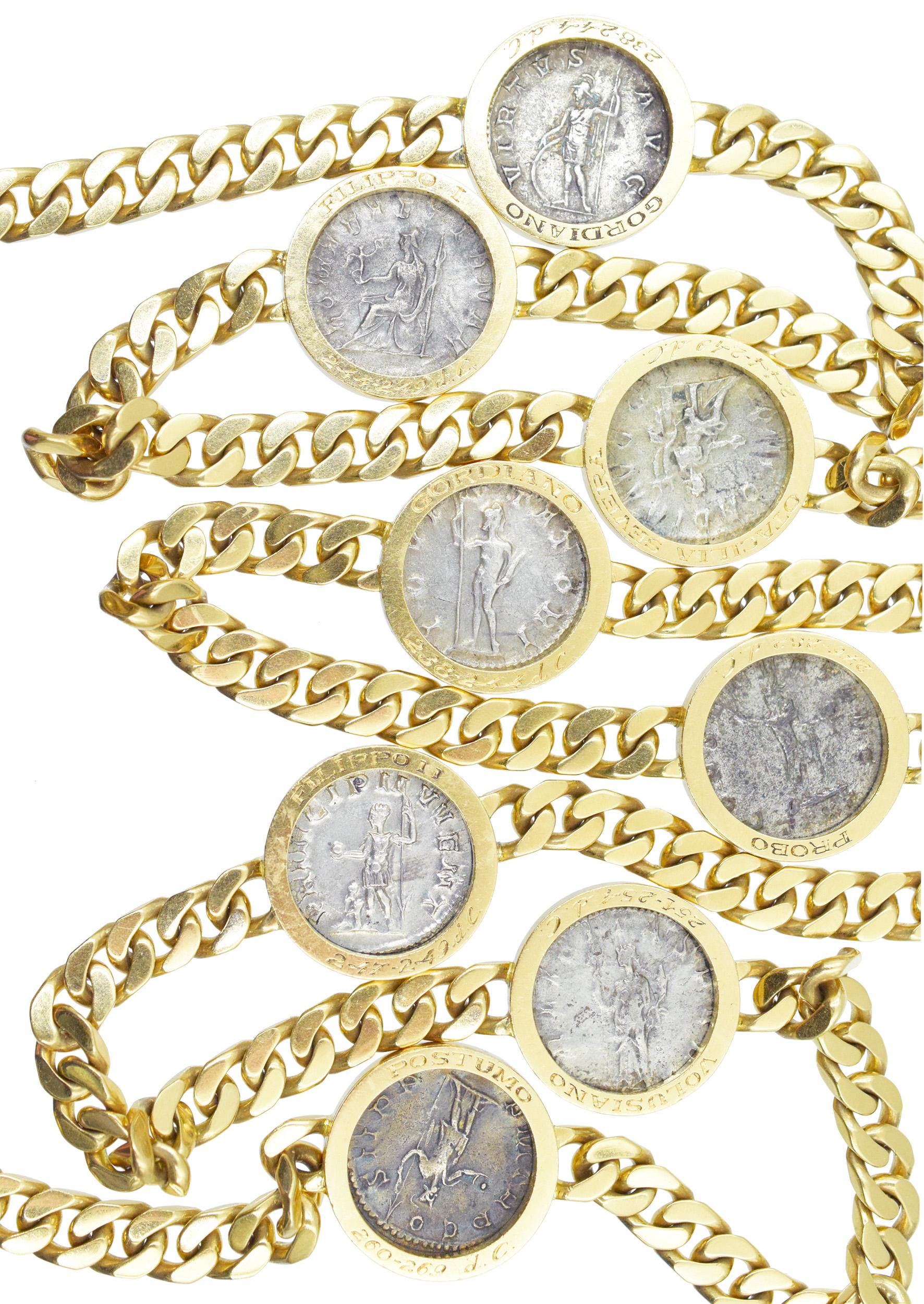 Bvlgari Gold and Coin Long-Chain 'Monete' Necklace 1