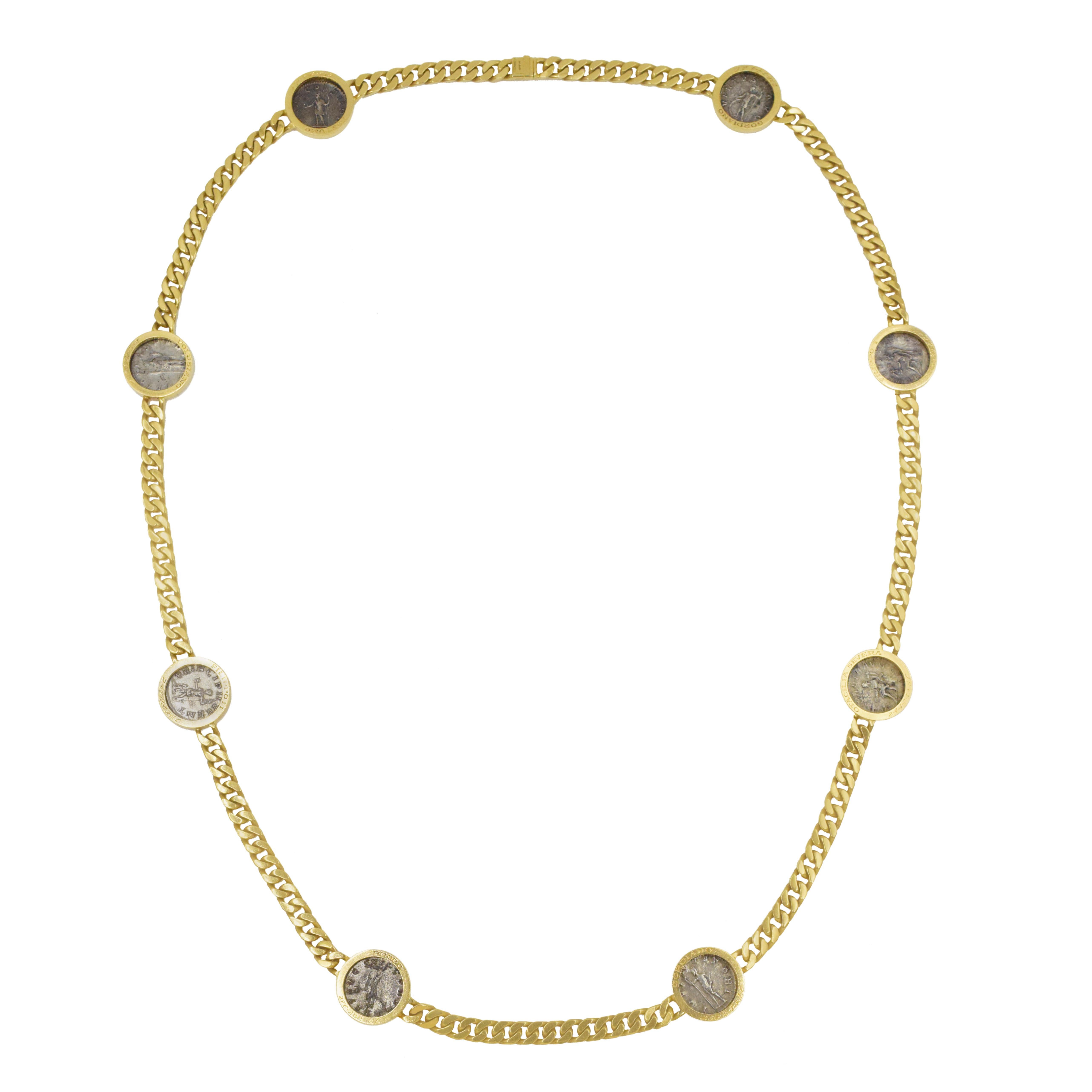 Bvlgari Gold and Coin Long-Chain 'Monete' Necklace 2