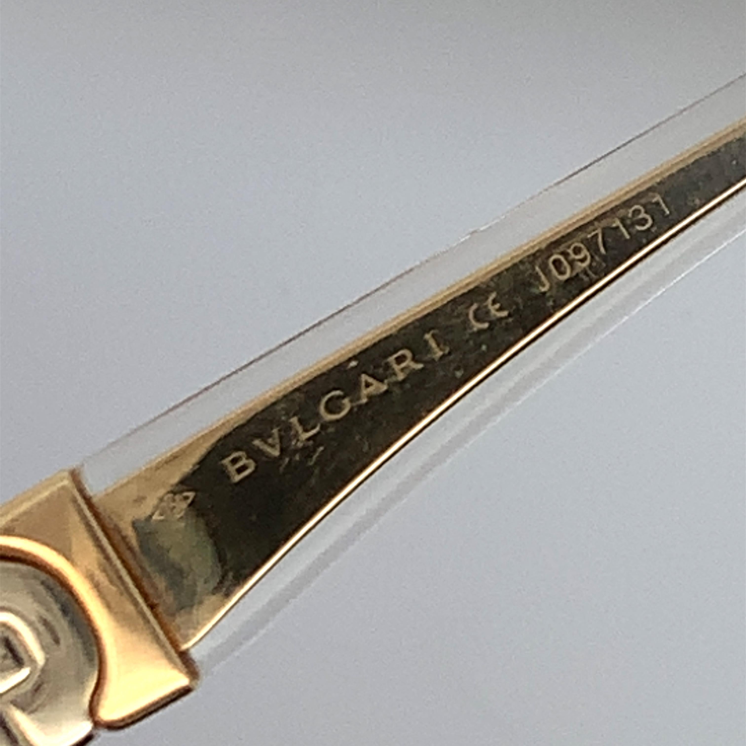 Bvlgari-Gläser aus Gold und Diamanten im Zustand „Hervorragend“ im Angebot in New York, NY