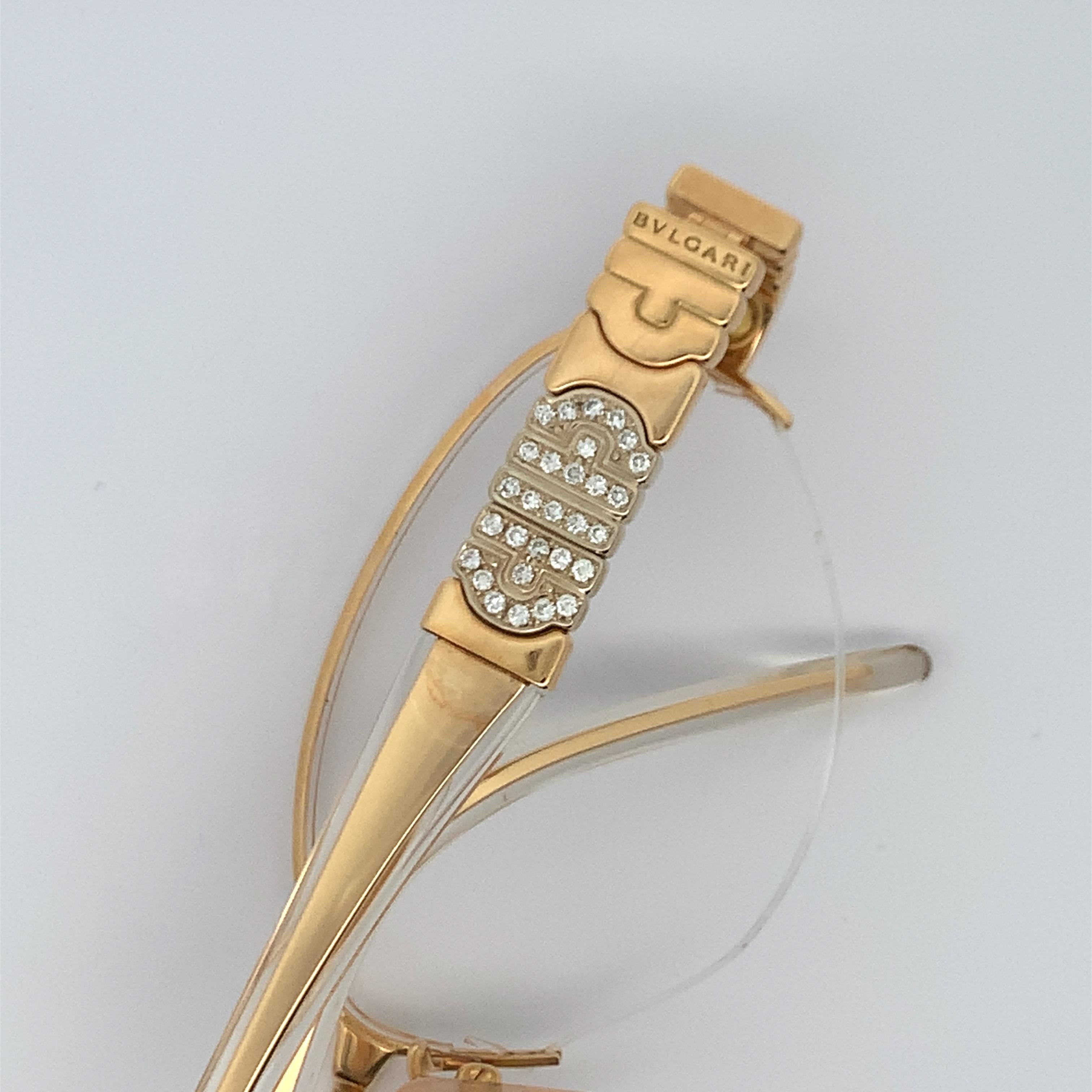 Bvlgari-Gläser aus Gold und Diamanten für Damen oder Herren im Angebot