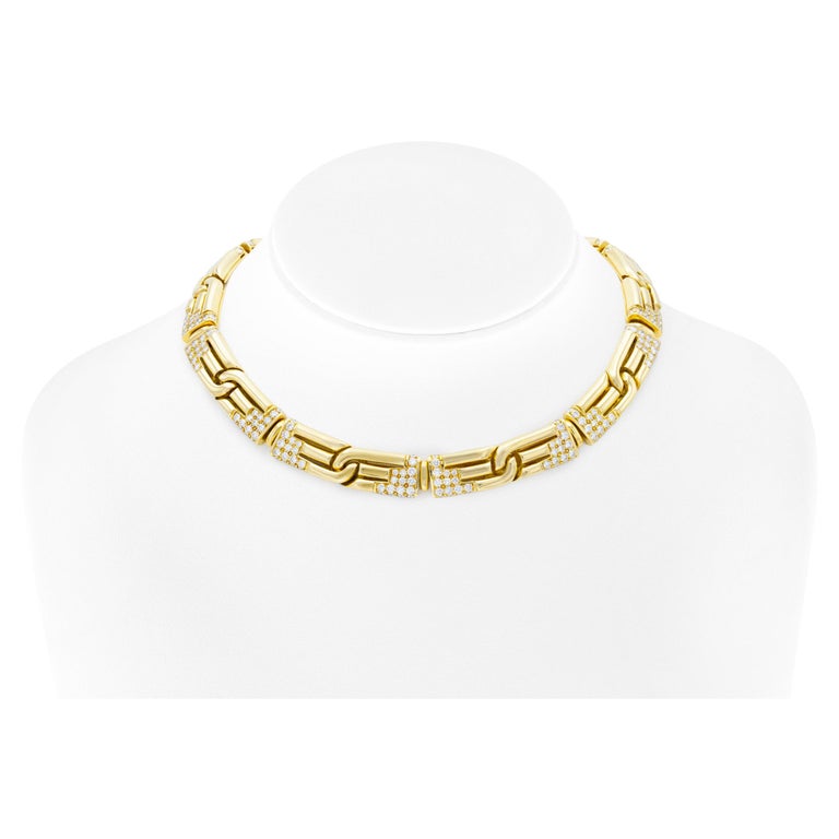 LOUIS VUITTON Gold Metal LOCK ME Peter Pan COLLAR Necklace PERFORATED For  Sale at 1stDibs
