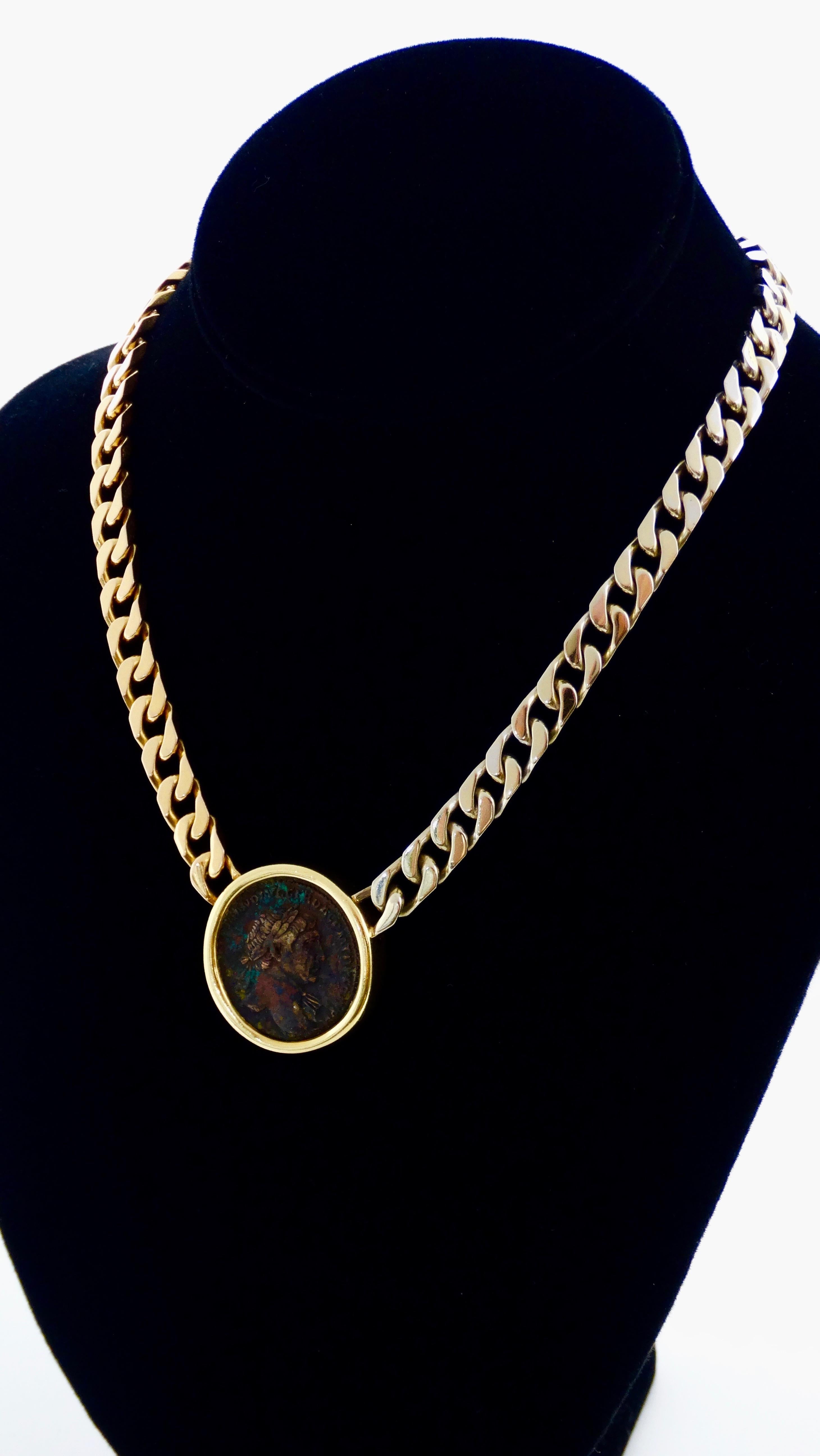 bulgari coin necklace