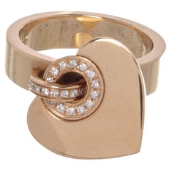 Bvlgari Gold Cuore Charm Ring