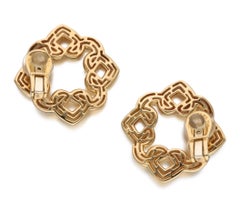 Bvlgari Gold Heart Hoop Ear Clips