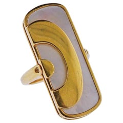 Bvlgari Gold Mother of Pearl Optical Ring
