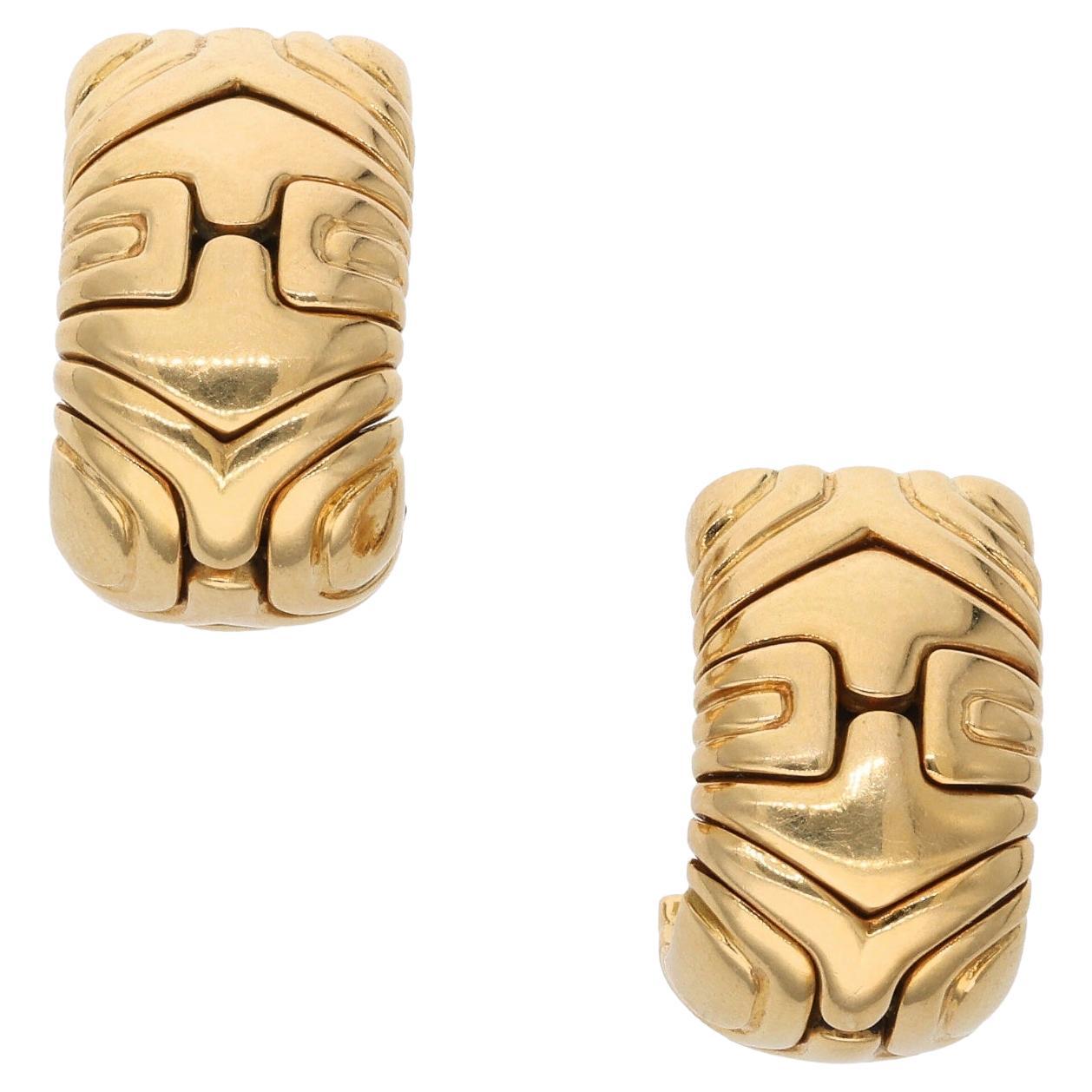 Bvlgari Gold Parentesi Ear Clips