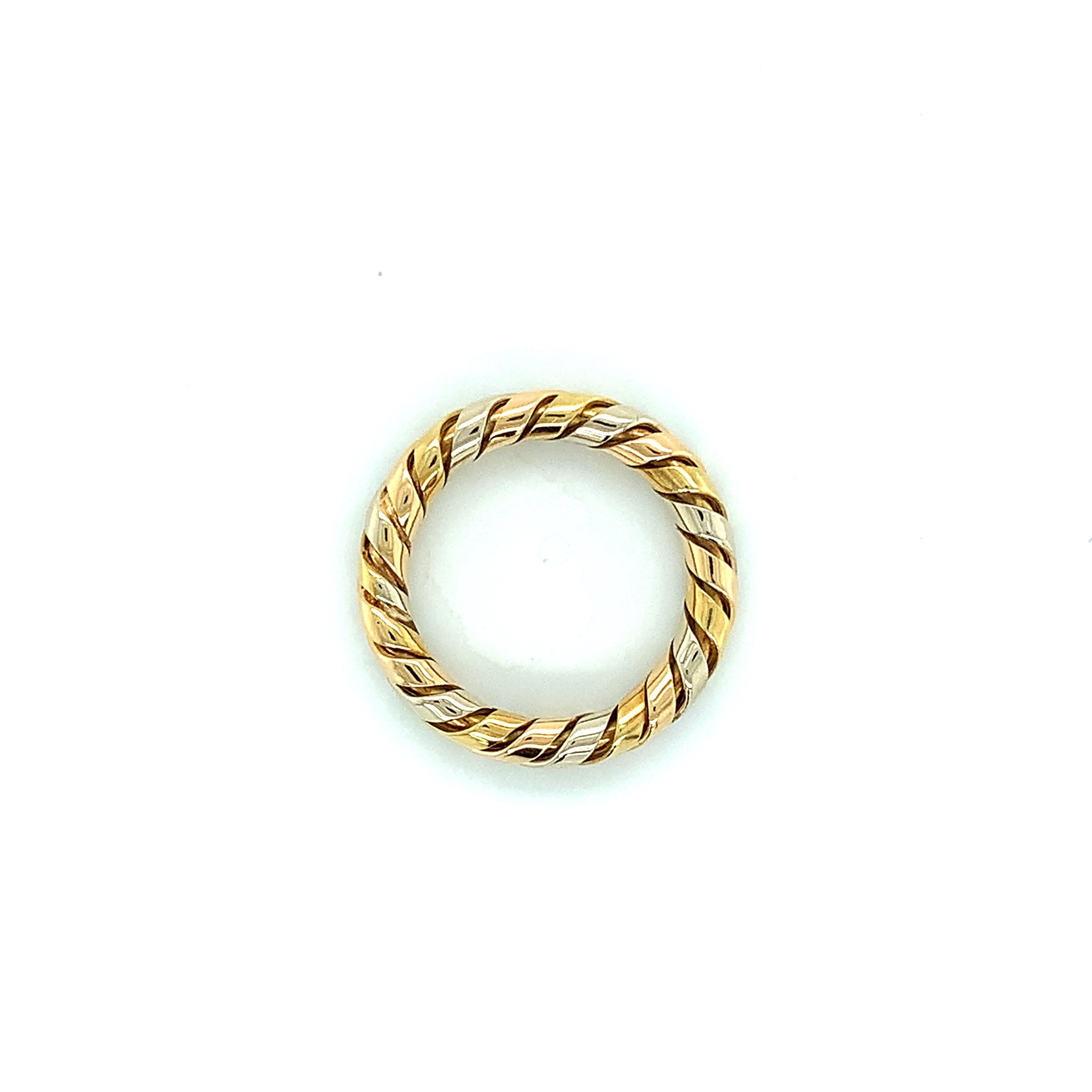 Women's or Men's Bvlgari Gold Tubogas Ring For Sale