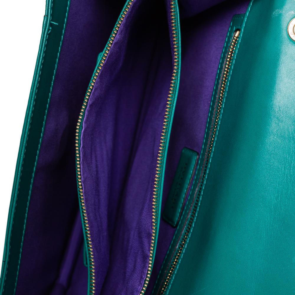 Bvlgari Grünes Leder Große Serpenti Forever Umhängetasche 7