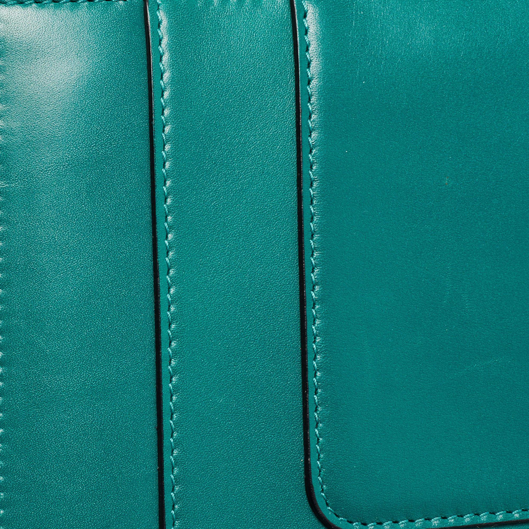 Bvlgari Green Leather Medium Serpenti Forever Flap Shoulder Bag 4