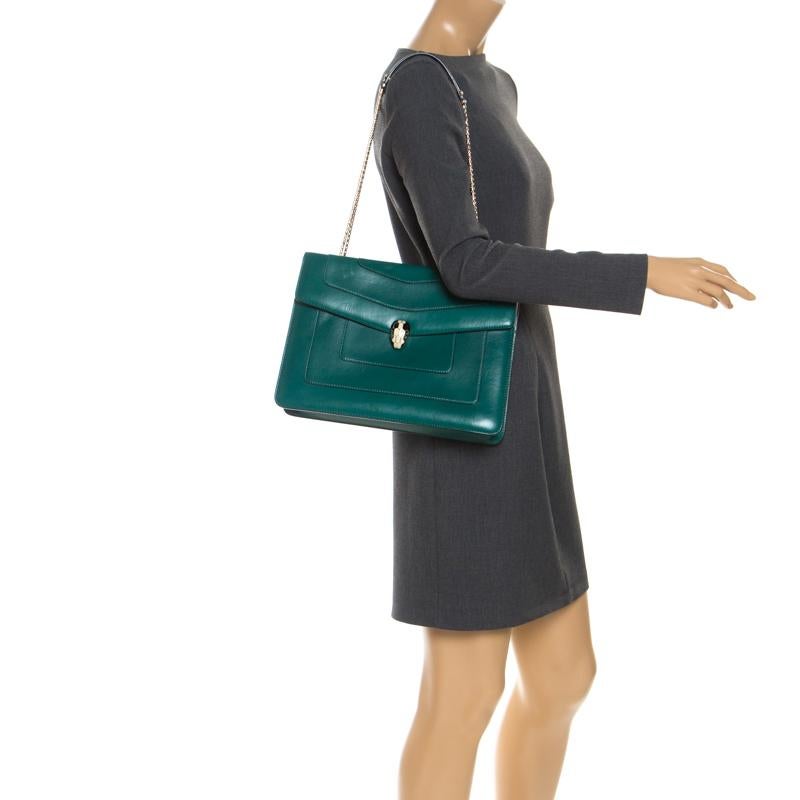 bvlgari serpenti green bag