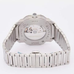 Bvlgari Green Stainless Steel Octo Roma 102963 Men's Wristwatch 41 mm