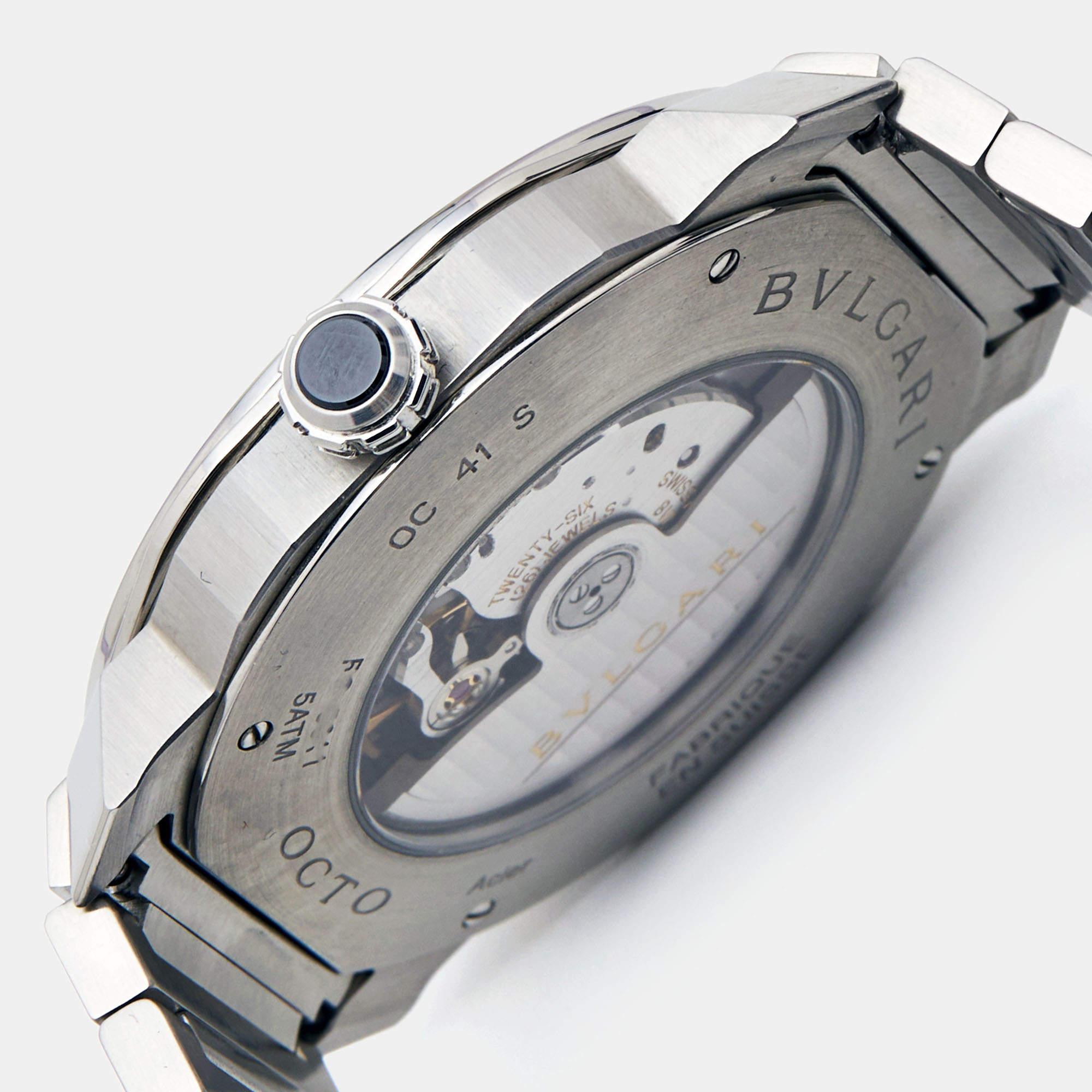 bvlgari green dial watch