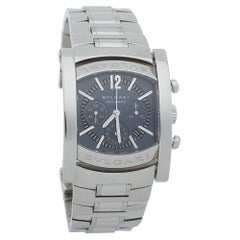 Bvlgari Grey Assioma Chronograph Automatic AA44SCH Men's Wristwatch 44 MM