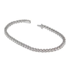 Bvlgari Griffe 6ct Diamond 18k White Gold Tennis Bracelet