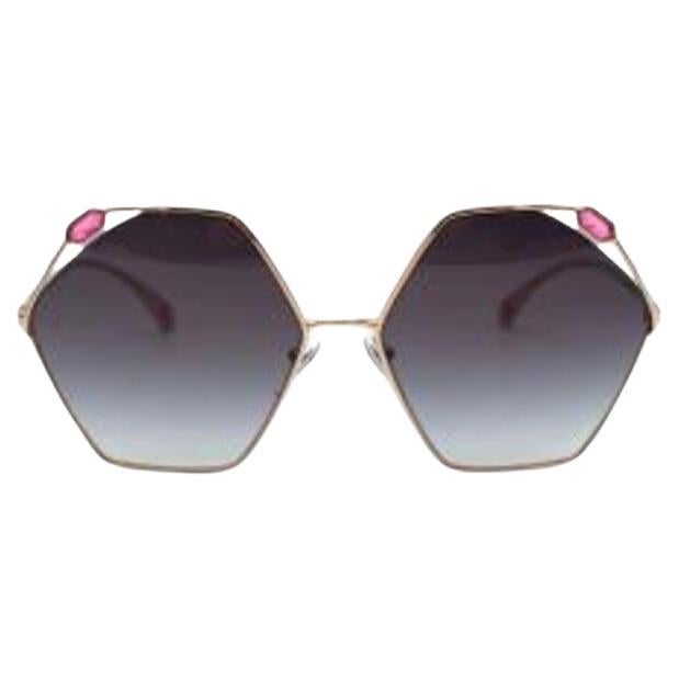 Bvlgari Hexagonal Jewelled Sunglasses For Sale