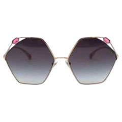 Bvlgari Hexagonal Jewelled Sunglasses