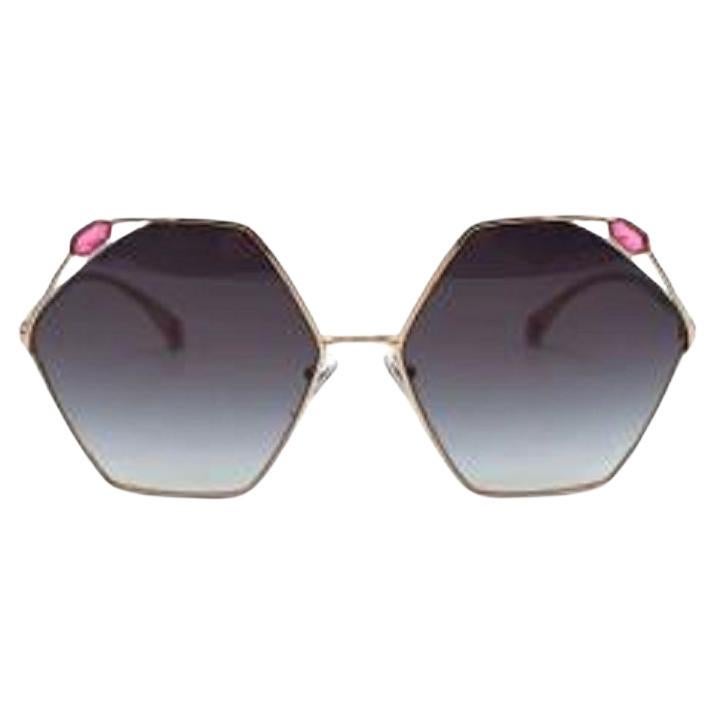 Bvlgari Hexagonal Jewelled Sunglasses For Sale