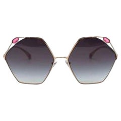 Bvlgari Hexagonal Jewelled Sunglasses