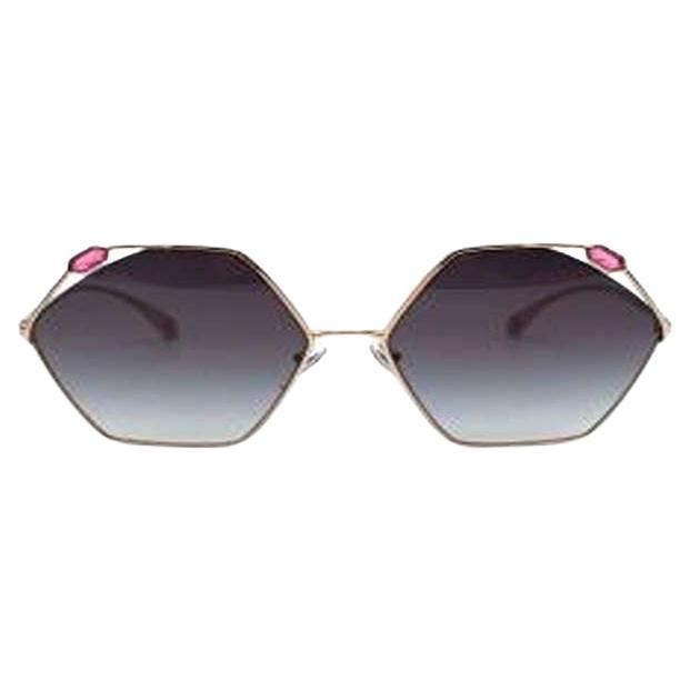 Bvlgari Hexagonal Jewelled Sunglasses For Sale