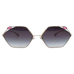 Bvlgari Hexagonal Jewelled Sunglasses