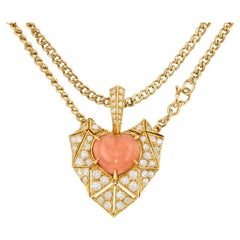 Coral Pendant Necklaces