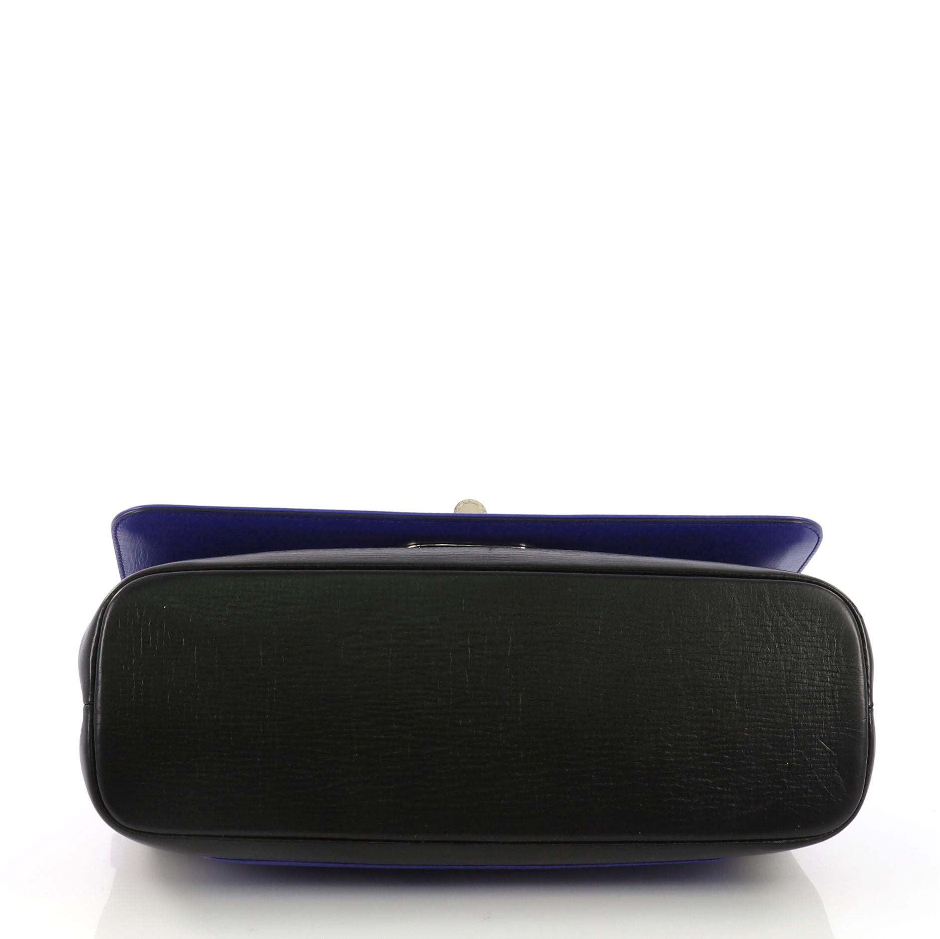 Bvlgari Icona Shoulder Bag Leather Medium In Good Condition In NY, NY