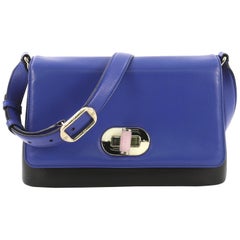 Used Bvlgari Icona Shoulder Bag Leather Medium