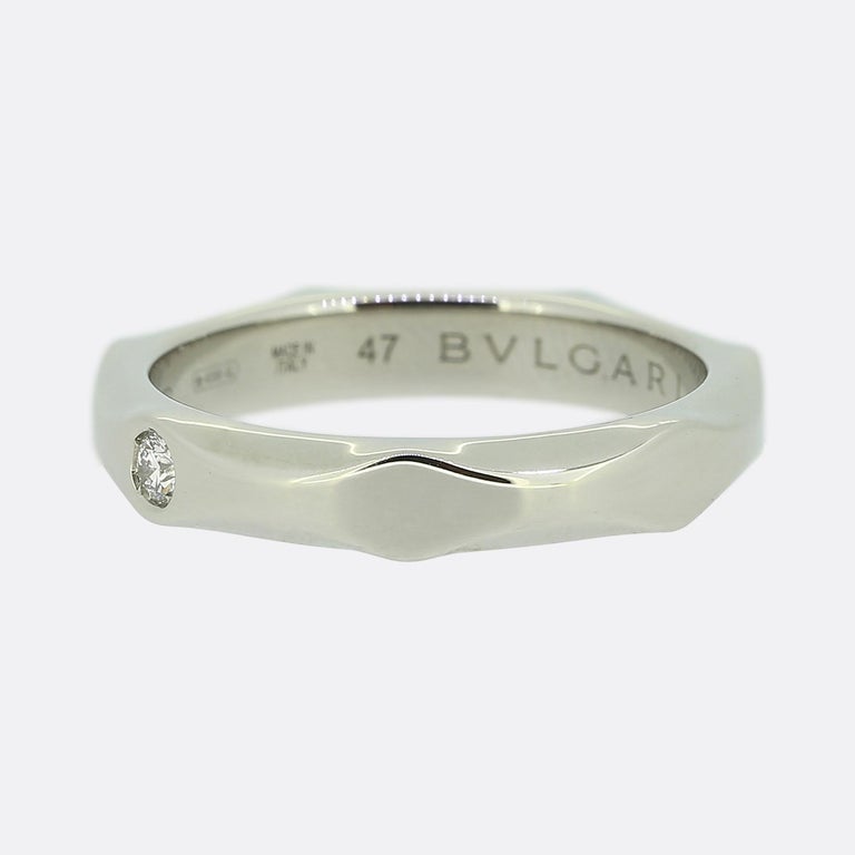 Bvlgari Infinito Wedding Band Ring Size H 1 2 47