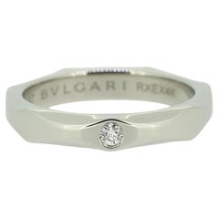 Used Bvlgari Infinito Wedding Band Ring Size H 1/2 (47)