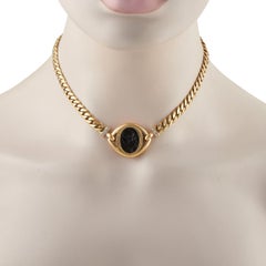 Bvlgari Intaglio 18K Yellow Gold Diamond Necklace BV08-060526