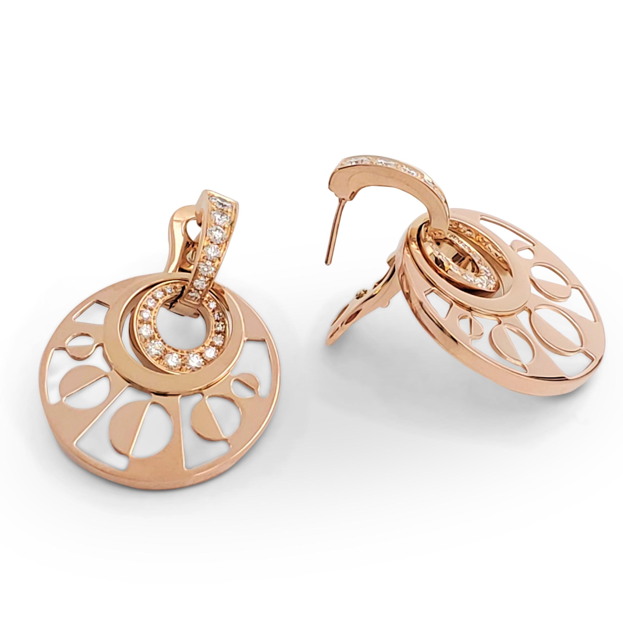 rose gold mother of pearl earrings