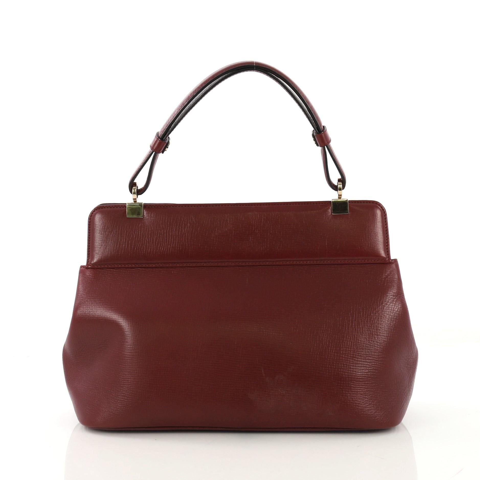 Bvlgari Isabella Rossellini Bag Leather Medium In Good Condition In NY, NY