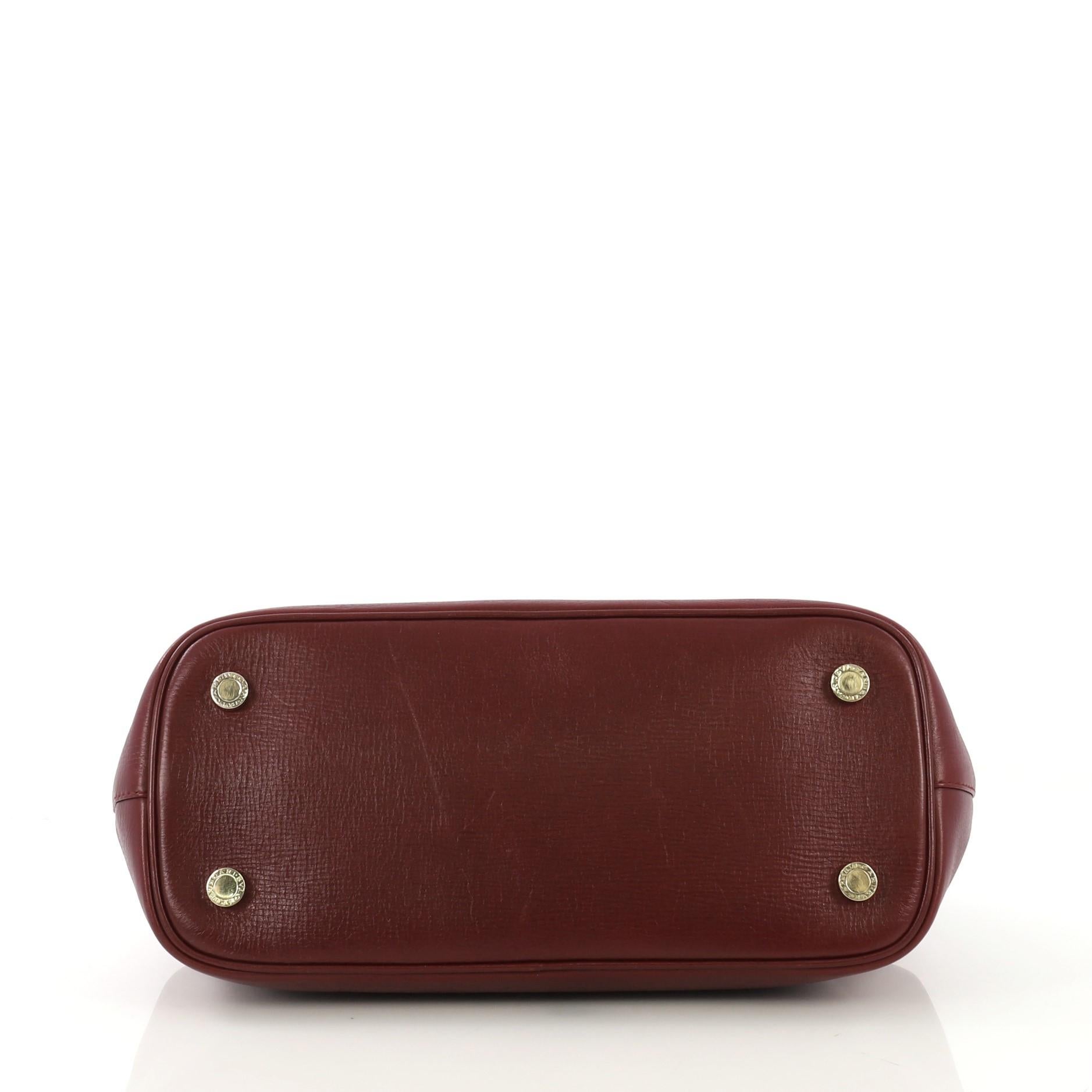 Brown Bvlgari Isabella Rossellini Bag Leather Medium