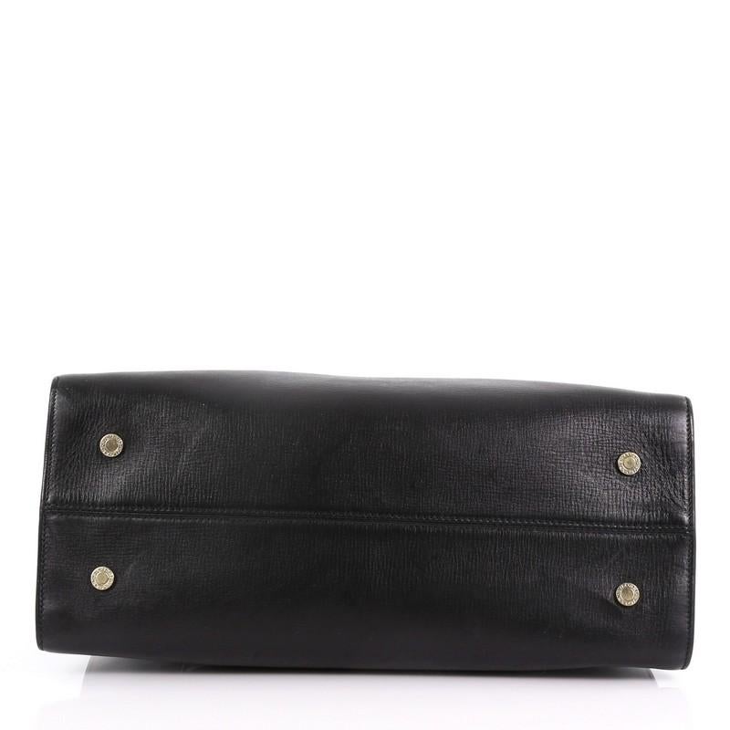 Black Bvlgari Isabella Rossellini Bag Leather Medium