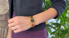 Bvlgari Italian 18 Karat Yellow Gold Lvcea Tubogas Watch Wristwatch
