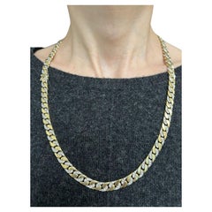 BVLGARI ITALY 18k Gold & Diamond Necklace / Bracelet Combo Vintage 1970s