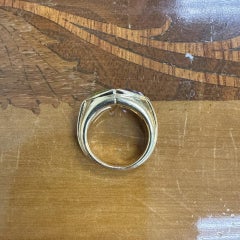 BVLGARI ITALY 18k Yellow Gold, Amethyst & Peridot Cocktail Ring 1970s Vintage
