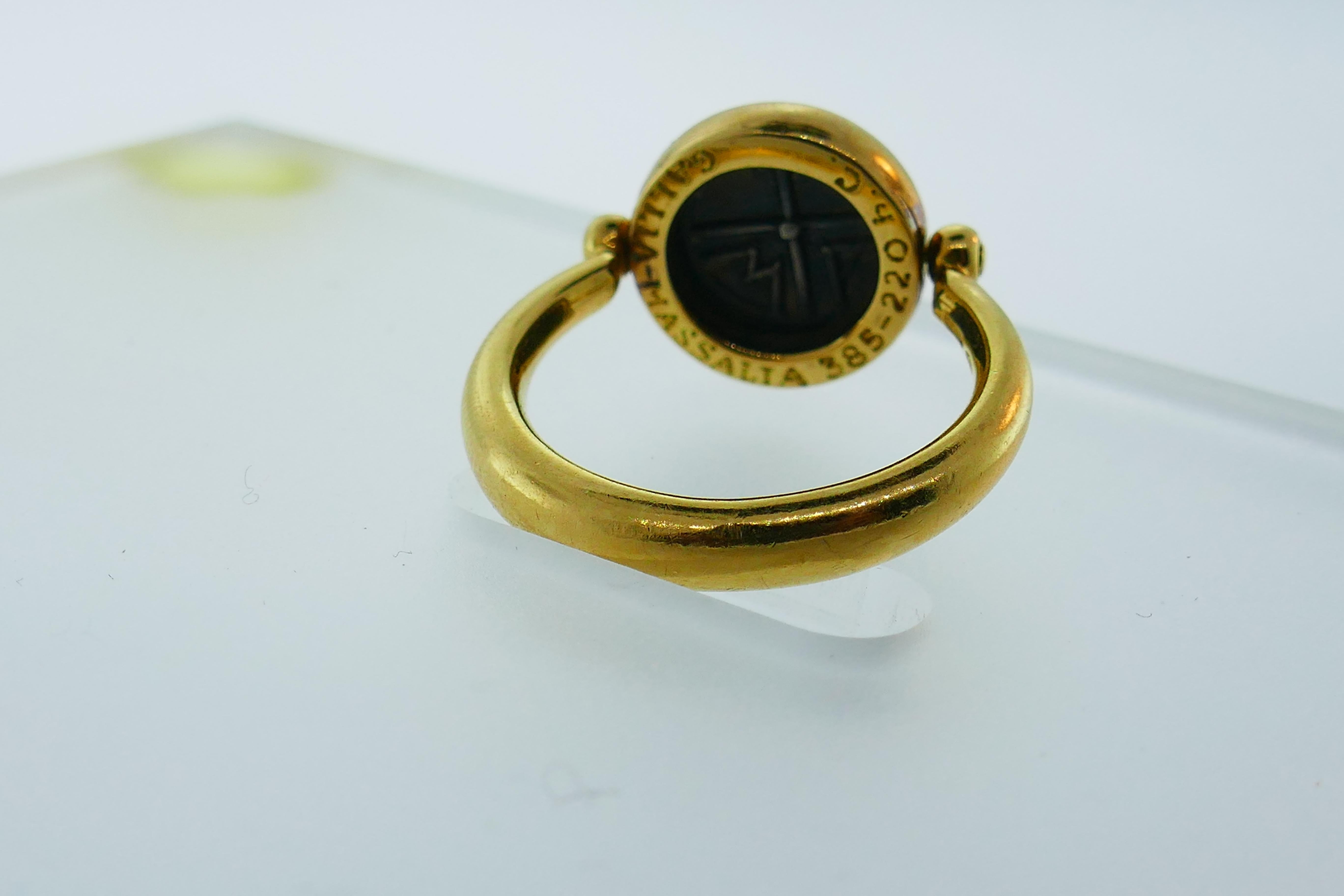 vintage flip ring
