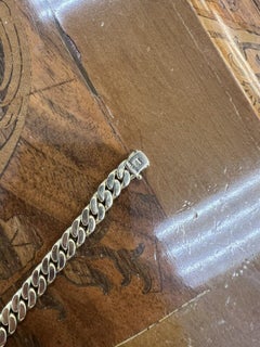 Bvlgari Italy 18k Yellow Gold, Diamond & Cabochon Sapphire Curb Link Bracelet