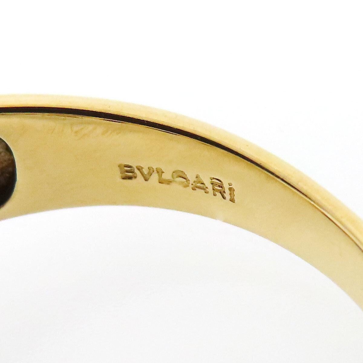 Square Cut BVLGARI ITALY 18k Yellow Gold, Diamond, Tourmaline & Aqua Ring Vintage For Sale