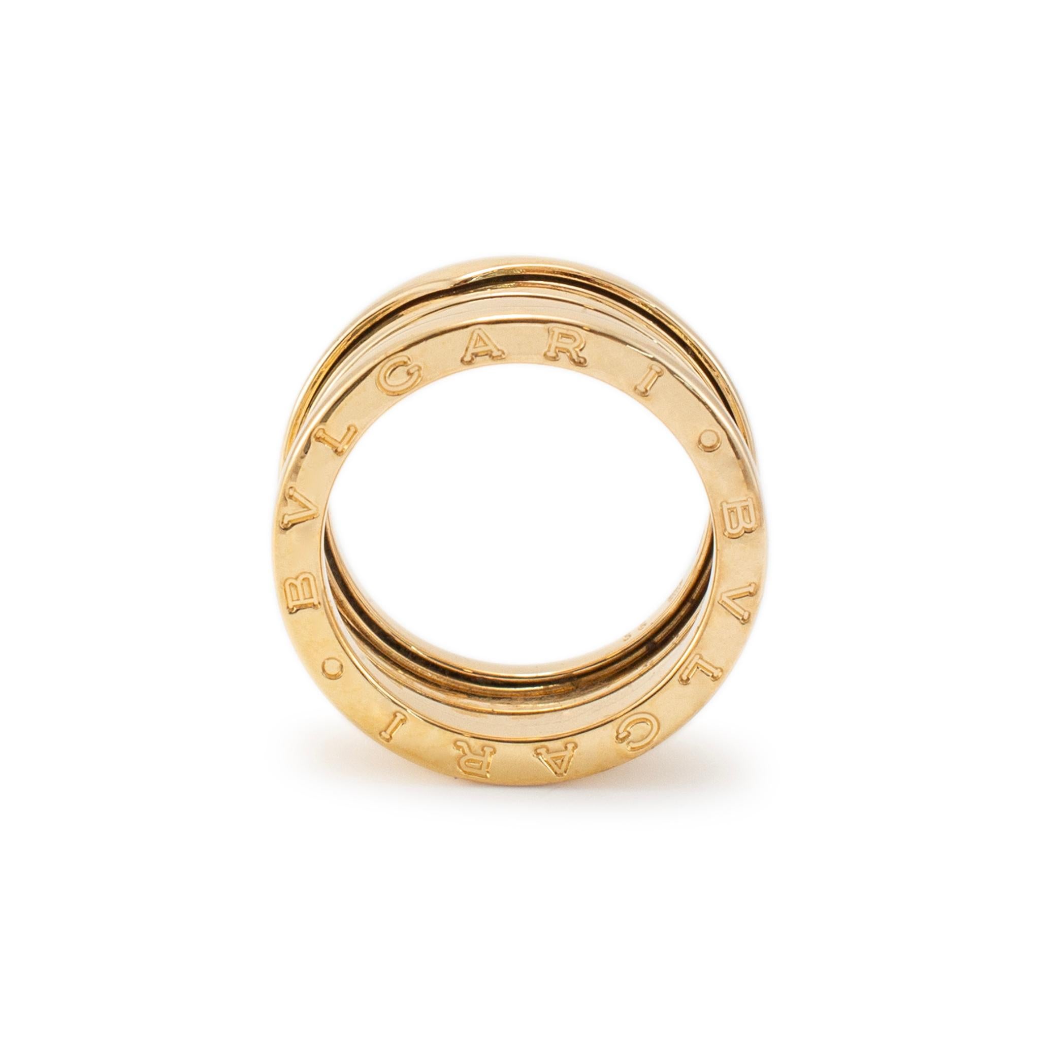 Bvlgari Damen 18K Gelbgold B. ZERO1 Vier-Band-Hochzeitsring 1