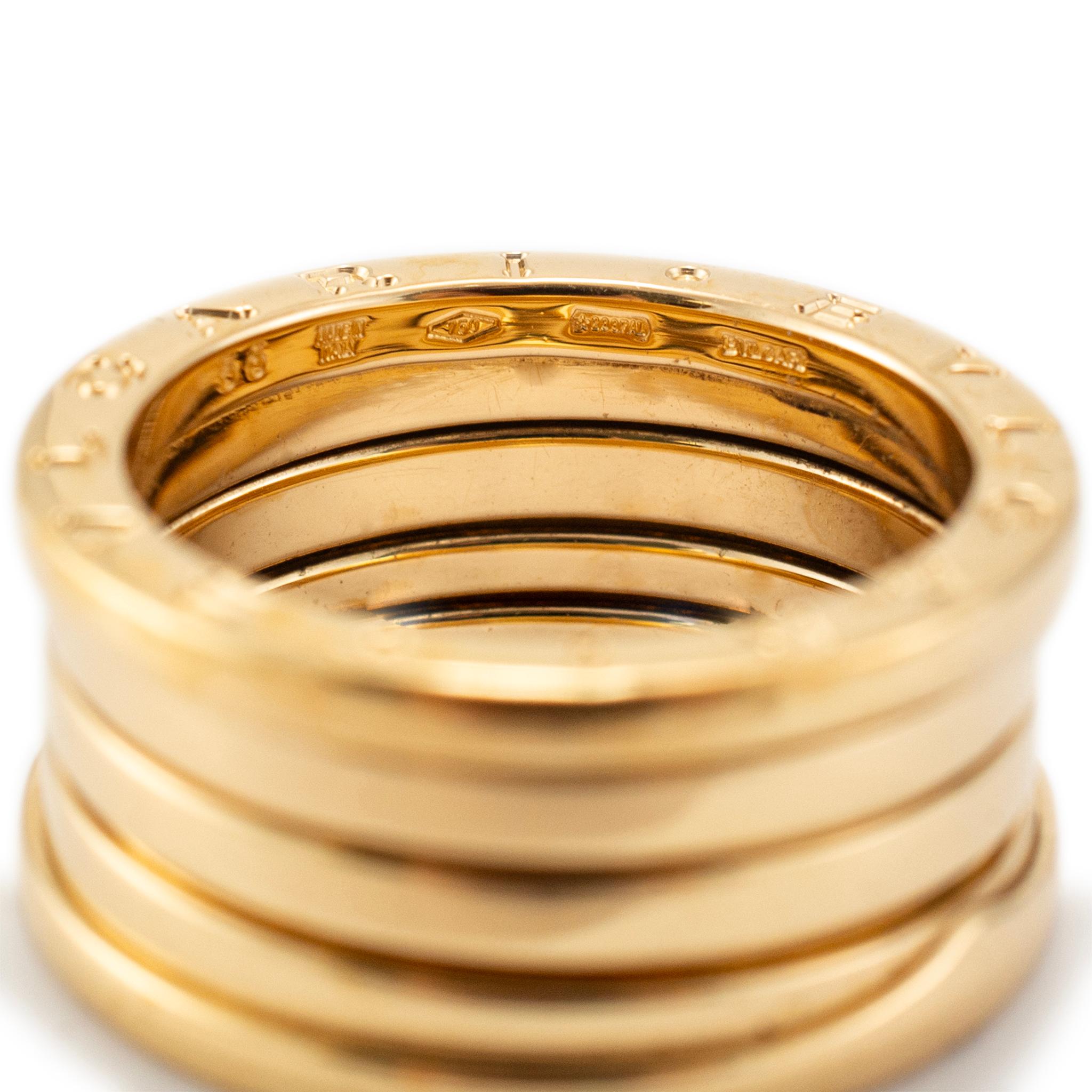 Bvlgari Damen 18K Gelbgold B. ZERO1 Vier-Band-Hochzeitsring 2