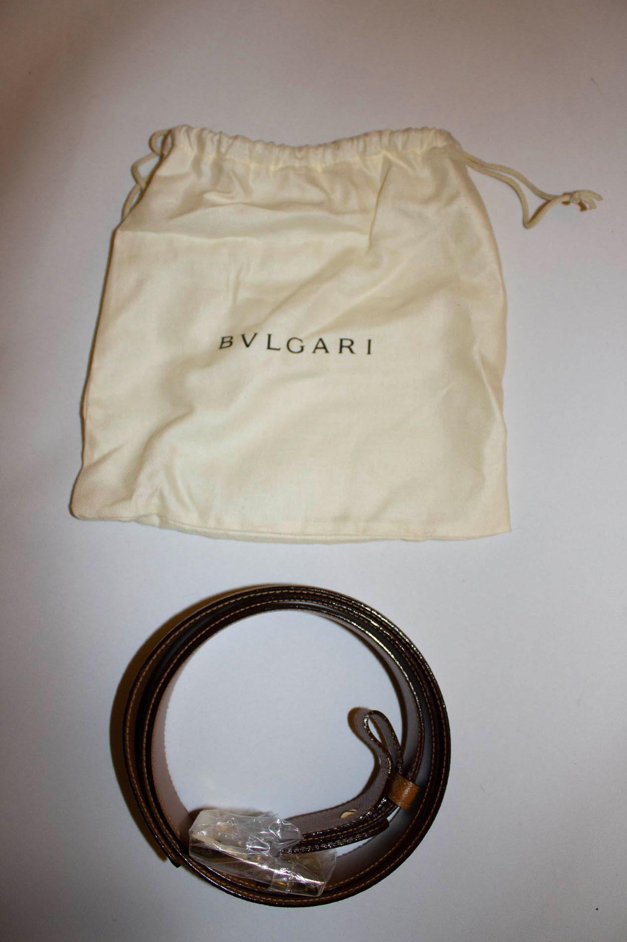 Women's Bvlgari Leather Belt , Unused with Box