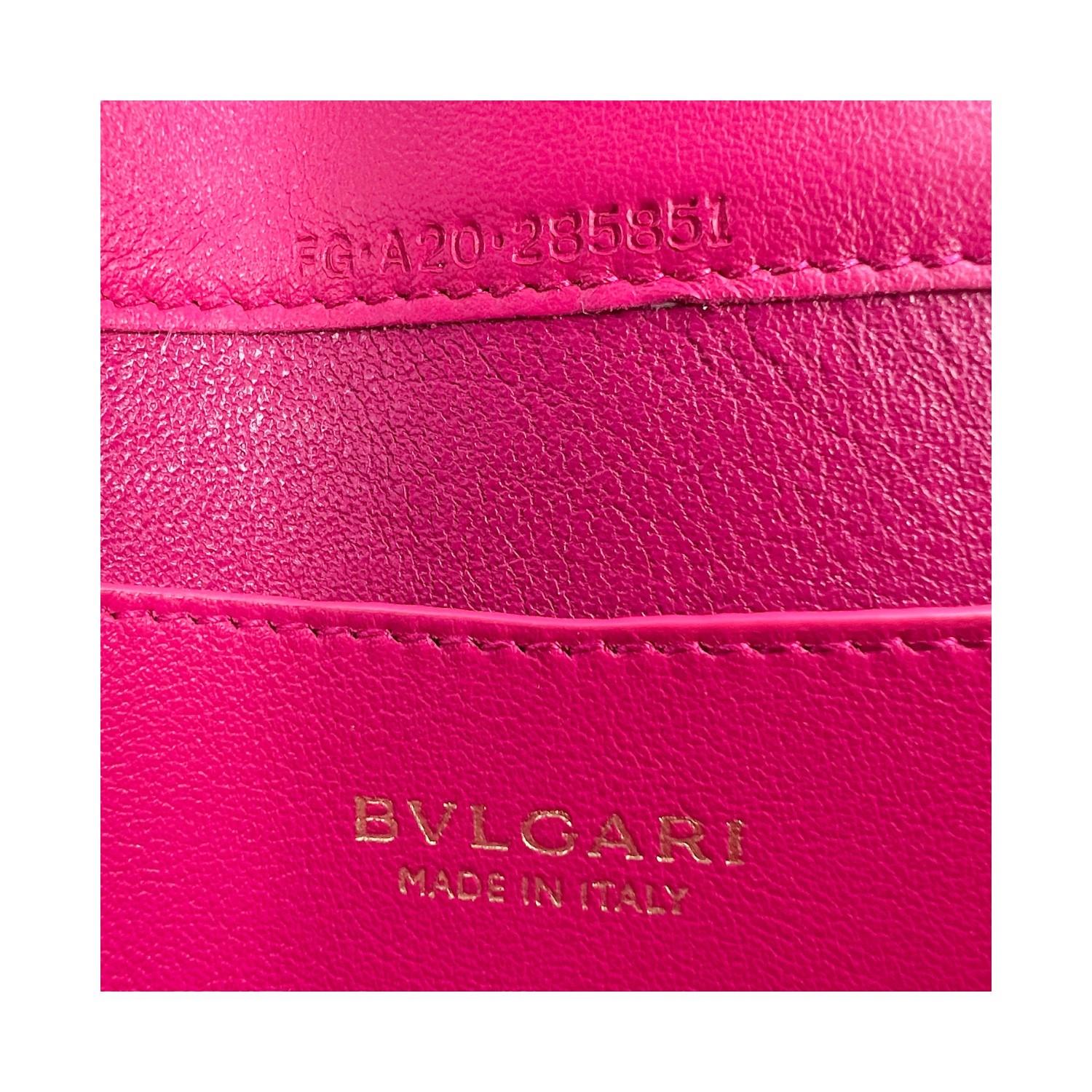 Bvlgari Leather Chain-Link Crossbody Bag 2