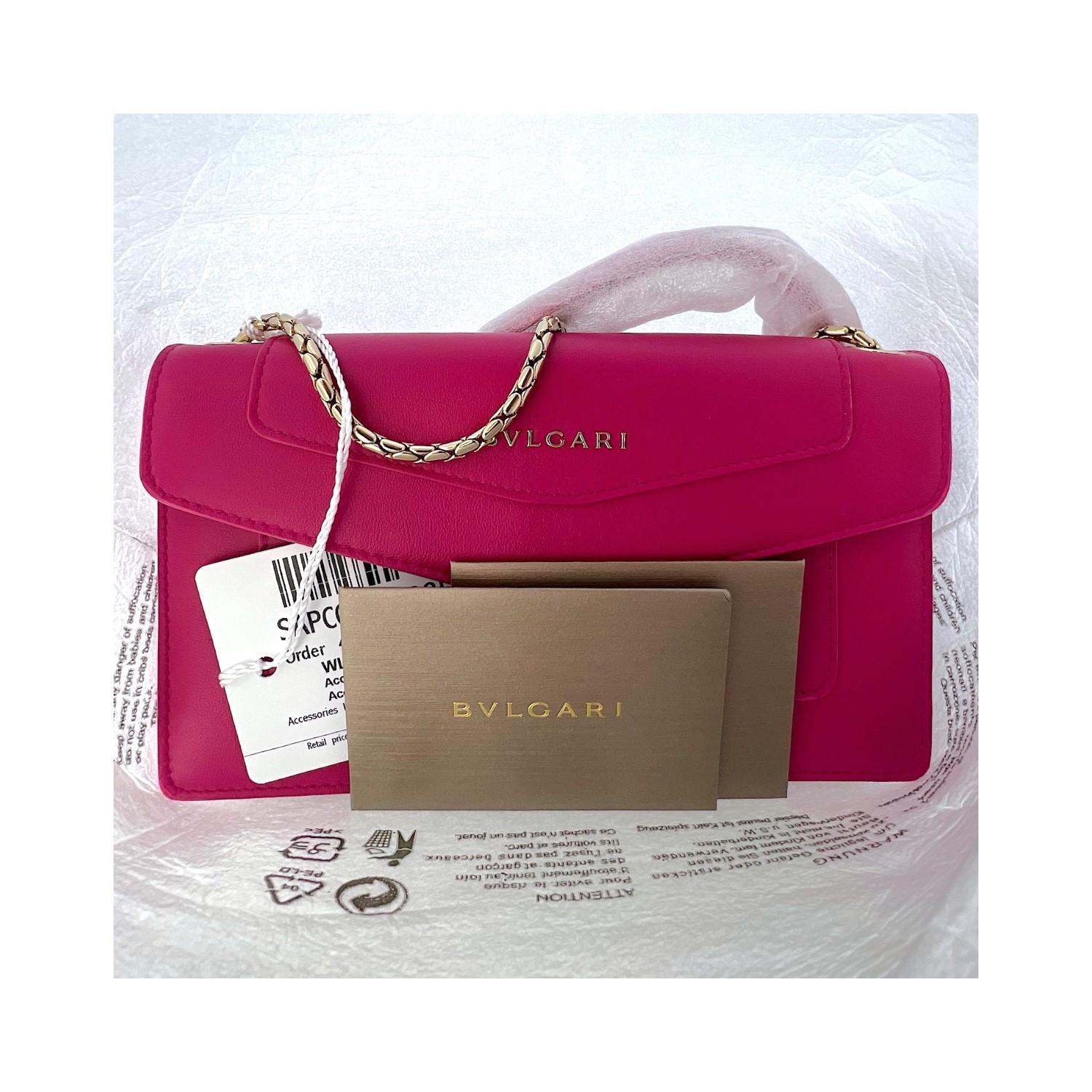 Bvlgari Leather Chain-Link Crossbody Bag 3